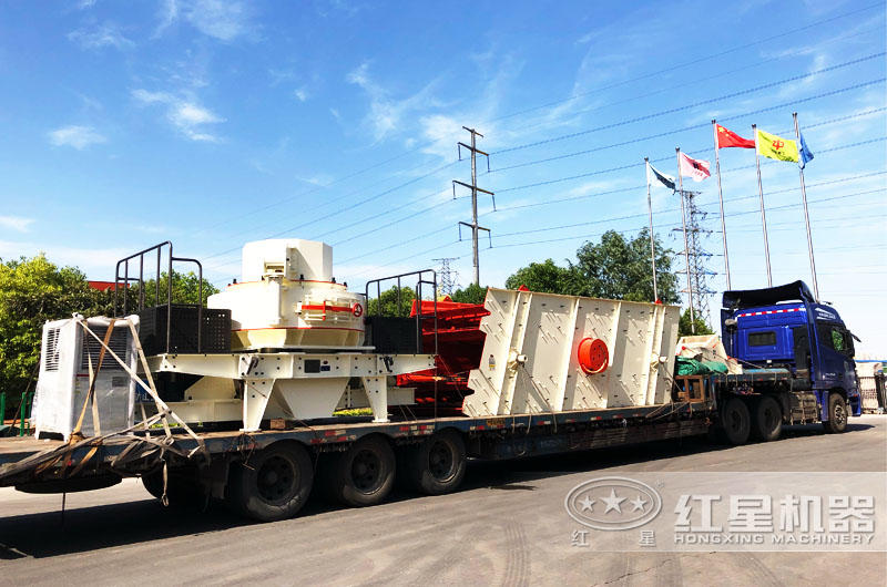 專車運(yùn)輸，提供全套大理石廢料制砂機(jī)設(shè)備